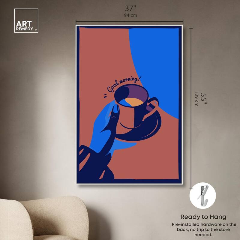 Good Morning Deco Canvas by Art Remedy