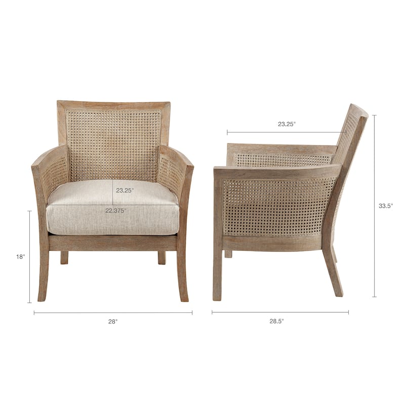Madison Park Blaine Cane Armchair