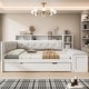 preview thumbnail 17 of 24, GDFStudio - Modern Wooden Full Size Daybed with Trundle, Bench Storage and Charging Station