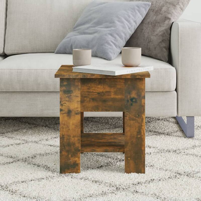 vidaXL Coffee Table End Table Sofa Table Living Room Furniture Engineered Wood - 15.7" x 15.7" x 16.5"