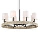 preview thumbnail 1 of 7, Uttermost Faiyam 8 Light Rattan Chandelier