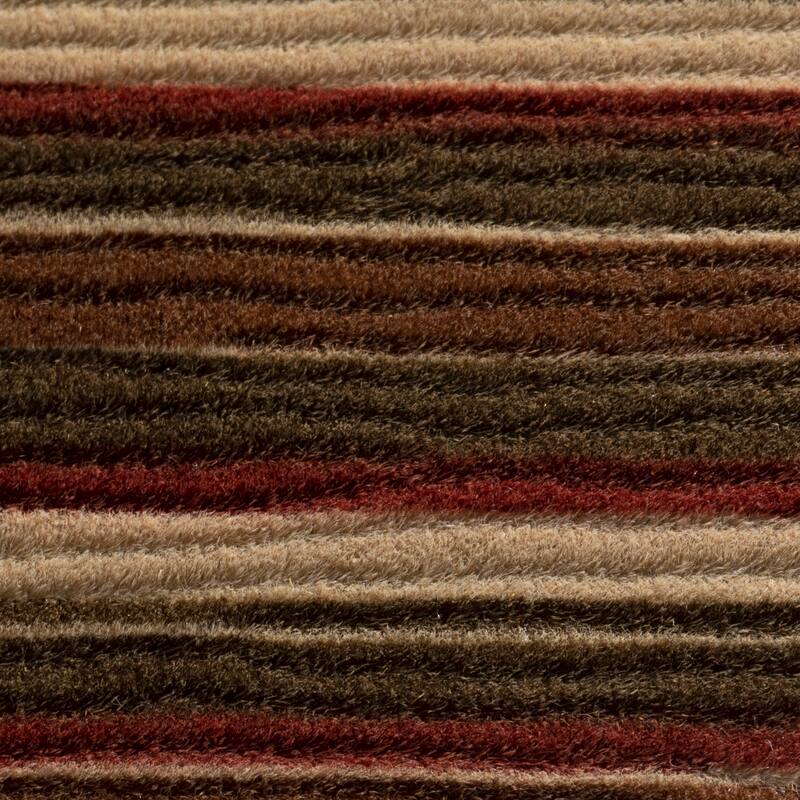 SoHome Smooth Step Striped Machine Washable Kitchen Mat, 24"x35"