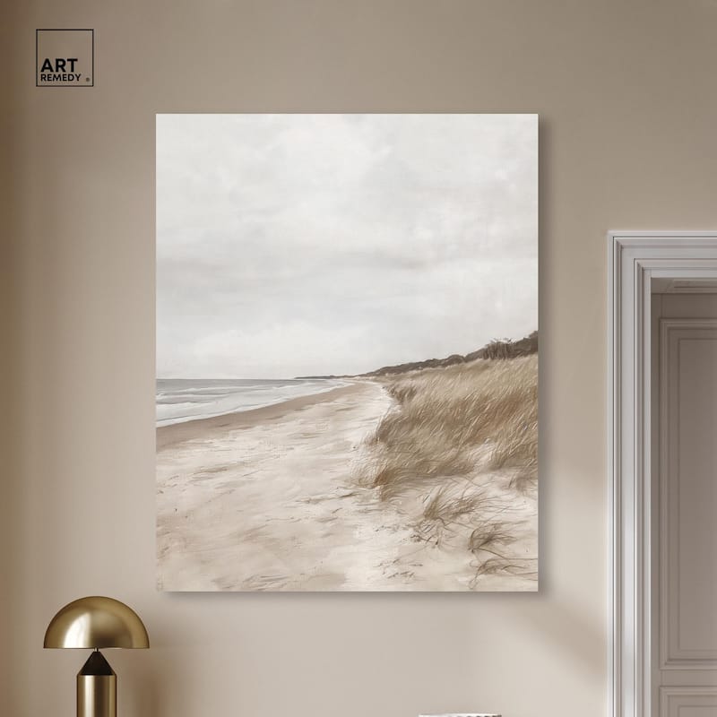 Coastal Calm Canvas by Art Remedy, Gallery Wrapped