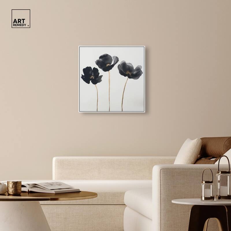 Nocturnal Flowers II Canvas by Art Remedy