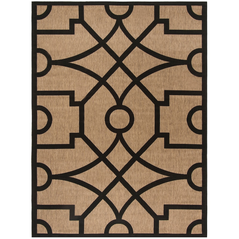 Martha Stewart by SAFAVIEH Fretwork Indoor/ Outdoor Waterproof Rug