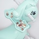 preview thumbnail 9 of 18, Rocking Horse for Toddlers Backrest and Balance Board for Baby Girl and Boy - 26.77"L * 11.81"W * 27.56"H