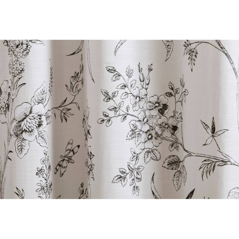 Laura Ashley Branch Toile Shower Curtain - Slub 160gsm