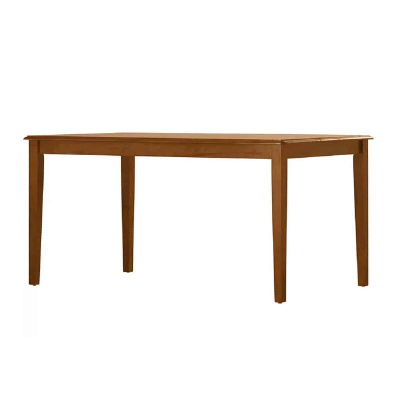 Boraam Shaker Collection Brown Wood Rustic Dining Table