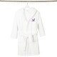 preview thumbnail 3 of 78, Sweet Kids 100% Polyester SUPER PLUSH Double Brushed Hooded Bathrobe with Purple Script Monogram