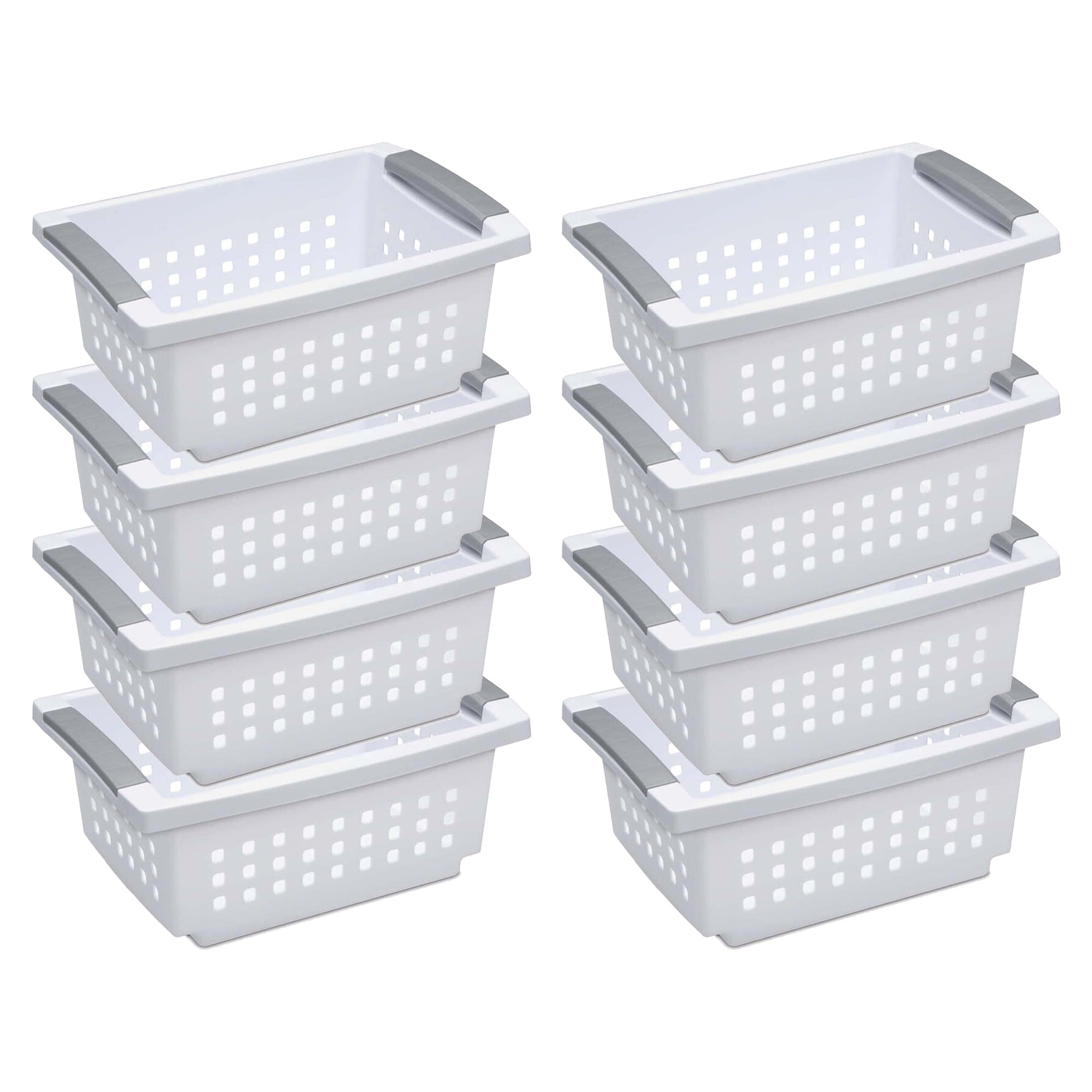 https://ak1.ostkcdn.com/images/products/is/images/direct/3e711be3cd80bbfa6768dd724782d2cfb4488209/Sterilite-Small-Stacking-Storage-Basket-with-Comfort-Grip-Handles%2C-White%2C-8-Pack.jpg