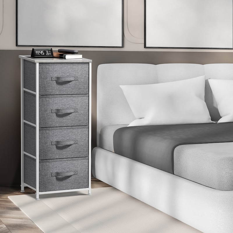 Sorbus 4 Drawer Vertical Short Nightstand