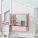 preview thumbnail 5 of 43, Twin over Twin Size Wood House Bunk Bed with Roof