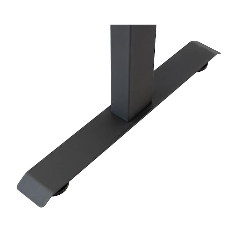 Traditional Electric Sit/Stand L-Desk and Return, Height Adjustable Table, Dark Brown