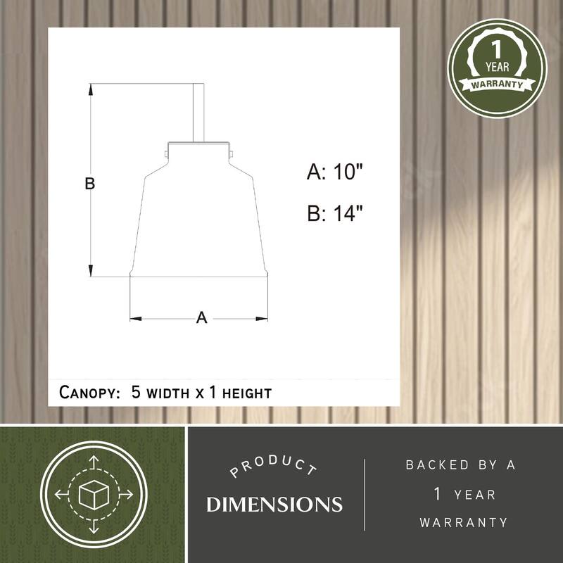 Carbon Loft Visage Textured Rustic Bronze Pendant - 10-in W x 14-in H x 10-in D