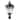Cheri 1 Light Exterior Lighting in Imperial Black Finish