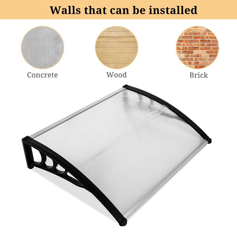 100 x 100CM Manual Door & Window Rain Awning