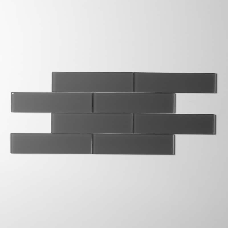 2 in. x 8 in. Glass Subway Wall Tile