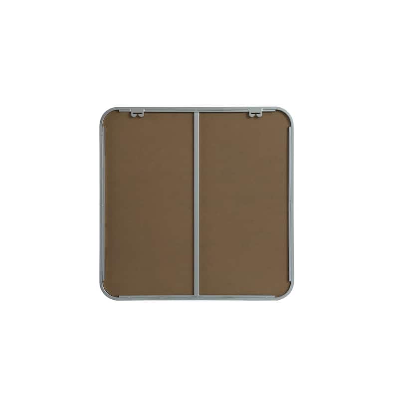 Indigo Home Soft corner metal square mirror 24x24 inch
