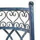 preview thumbnail 11 of 24, SAFAVIEH Outdoor Living Lara Victorian Scroll Iron Kissing Bench - 44" W x 24" L x 30.8" H