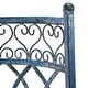 preview thumbnail 7 of 12, SAFAVIEH Outdoor Living Lara Victorian Scroll Iron Kissing Bench - 44" W x 24" L x 30.8" H