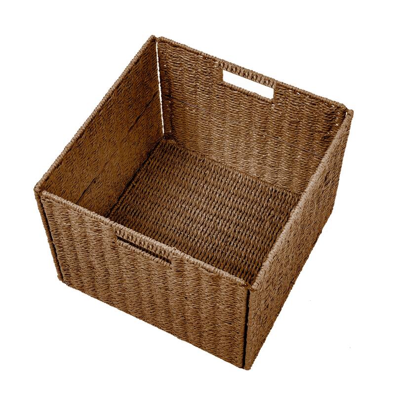 Trademark Innovations Foldable Storage Basket with Iron Wire Frame