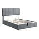 preview thumbnail 13 of 52, Merax Upholstered Platform Bed with a Hydraulic Storage System