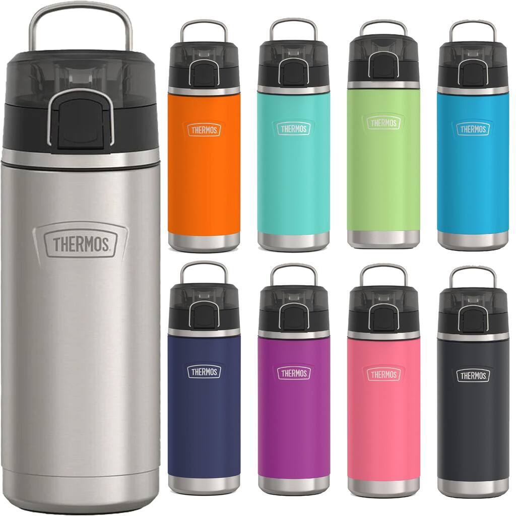 Thermos 18 oz. Icon Kid's Insulated Stainless Steel Spout Water Bottle -  Overstock - 42325752