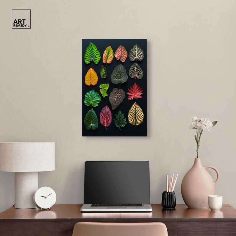 Leaf Lexicon Canvas by Art Remedy, Gallery Wrapped
