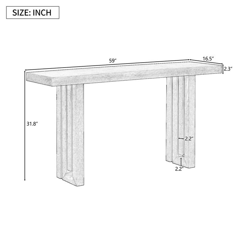 Elegant console table