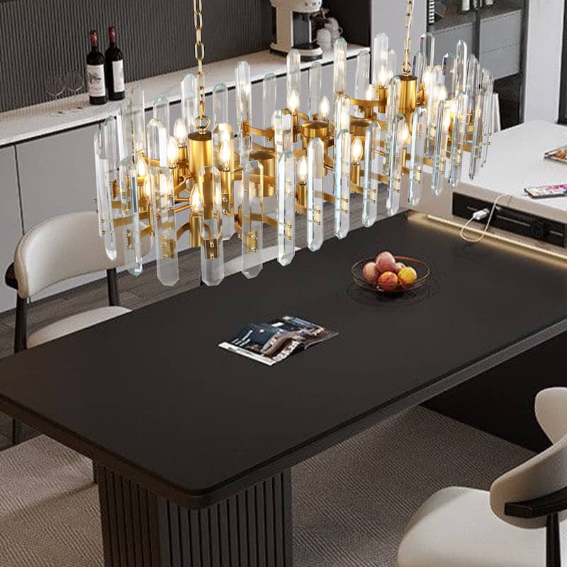 KAYLA 24- 54in Modern Luxury Crystal Chandelier Lighting - LED Ceiling Light Fixture