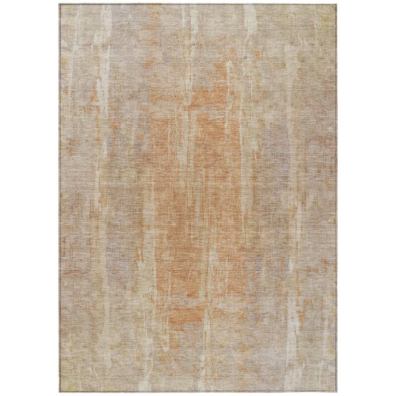 Machine Washable Indoor/ Outdoor Vintage Ombre Chantille Rug