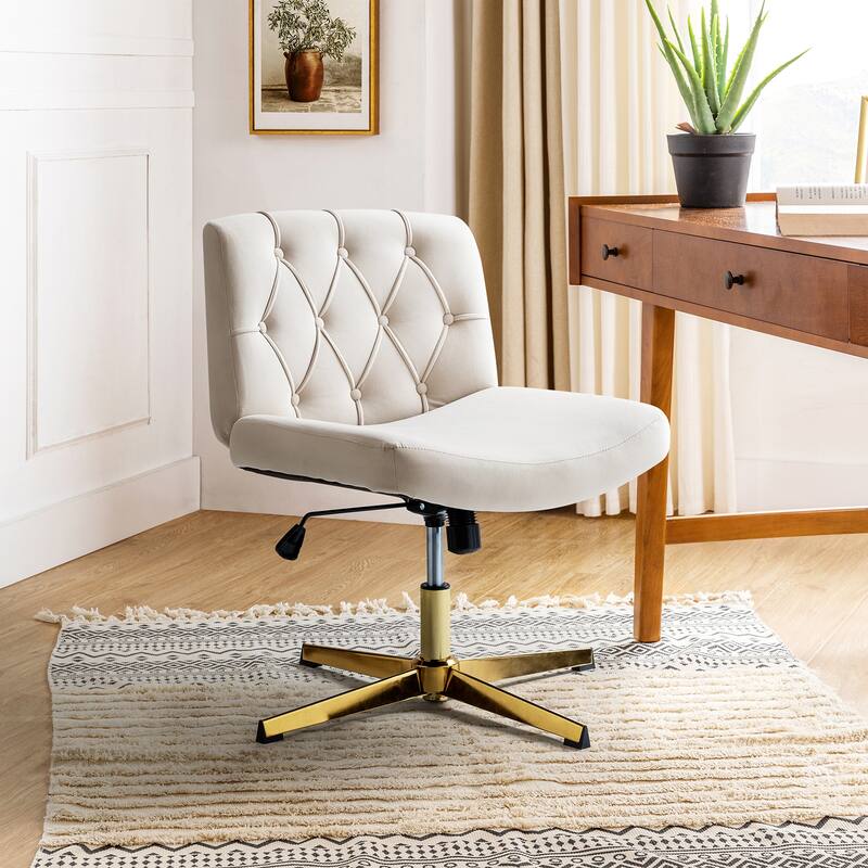 Alfons 360-Degree Swivel & Height Adjustable Task Chair by HULALA HOME - Tan