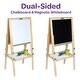 preview thumbnail 2 of 5, Crayola Kids Mini Dual Sided Wooden Art Easel w/ Chalkboard & Dry Erase Supplies - 10