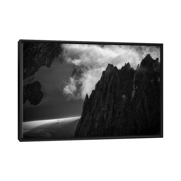 slide 2 of 12, iCanvas "A Climber's Tent Below Aiguilles Marbrees, Chamonix, France" by Alex Buisse Framed Canvas Print Black - 26x40