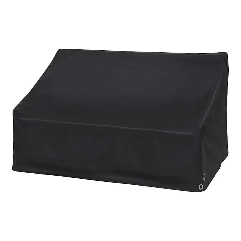 Modern Leisure® Garrison Black Diamond Patio Loveseat Cover, Waterproof, 82.5"L x 38"W x 38.25"H, Black