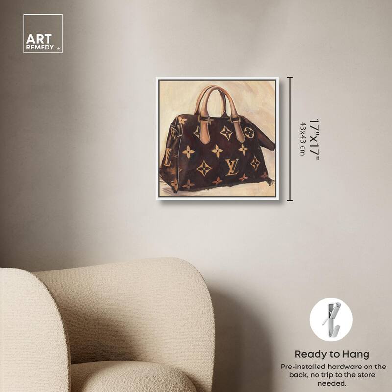 Doll Memories Majestic Monogram Canvas by Art Remedy