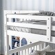 preview thumbnail 7 of 7, White Full over Full Bunk Bed with 2 Drawers and Staircases, Convertible into 2 Beds