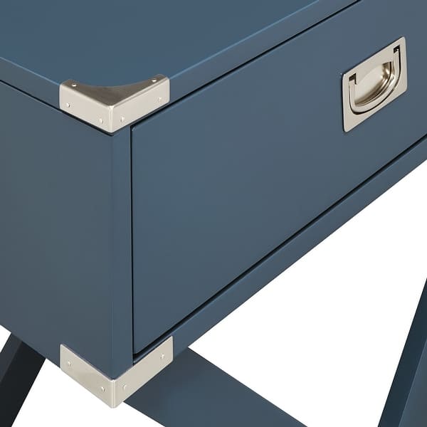 Kenton II X Base Wood Accent Campaign Table iNSPIRE Q Modern On Sale