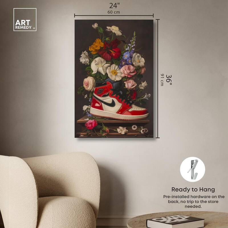 Sneaker Bouquet II Canvas by Art Remedy, Gallery Wrapped