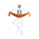preview thumbnail 12 of 15, Glitzhome 7ft Pre-lit Halloween 2D Skeleton Outdoor Decor with 220 warm White LED Lights
