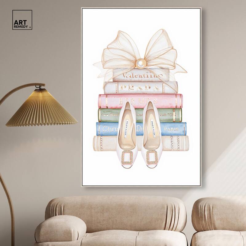 Bow And Buckles Canvas by Art Remedy