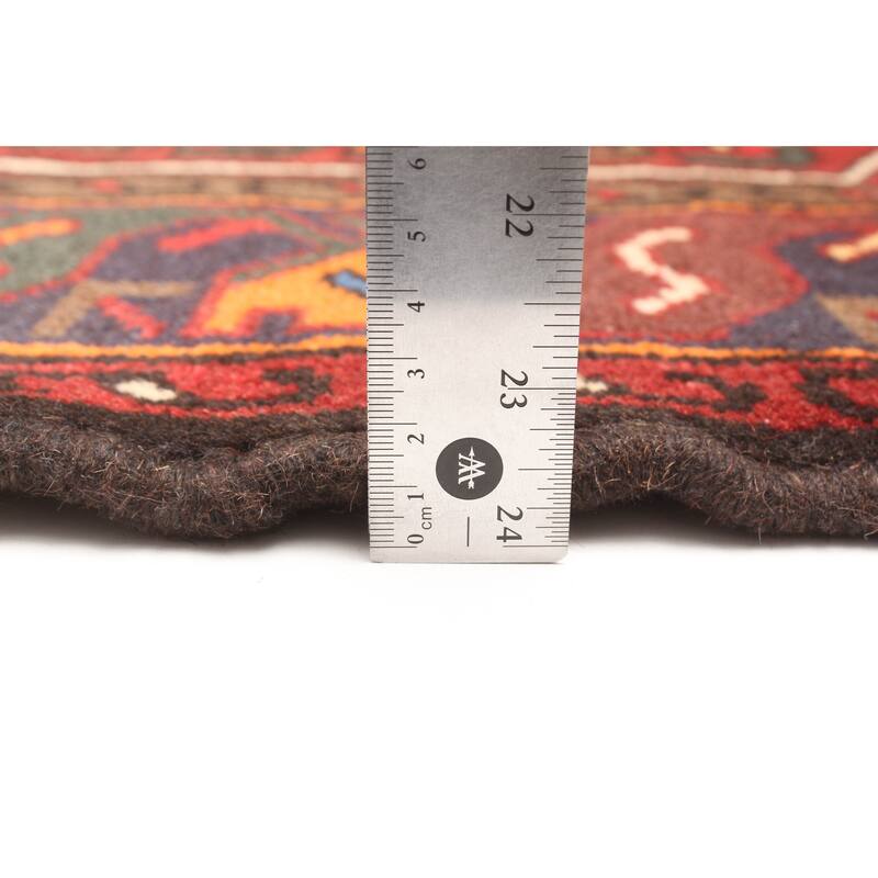 ECARPETGALLERY Hand-knotted Andelz Red Wool Rug - 4'4 x 6'4