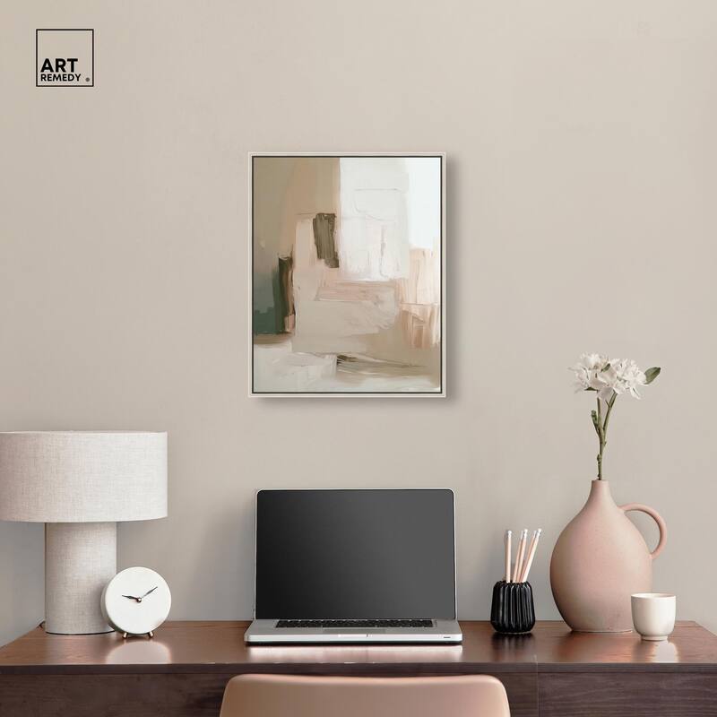 Calm in Texture Canvas by Art Remedy