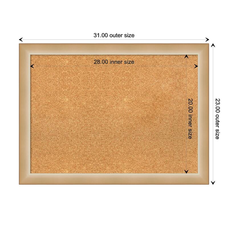 Eva Narrow Framed Cork Bulletin Memo Board