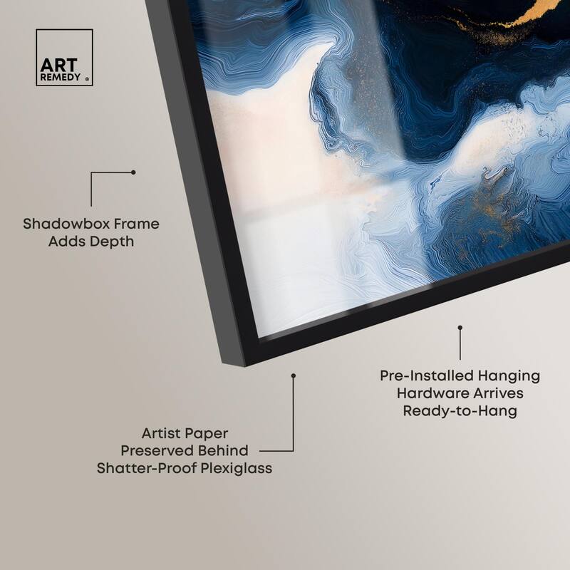 Blue Deep II Shadowbox by Art Remedy