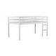 preview thumbnail 3 of 16, Rubber Wooden Twin Loft Bed with Ladder
