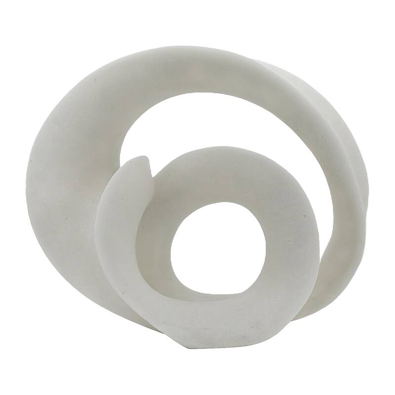 Sagebrook Home's 20-inch Quixotic Statuary - White Resin Decorative Object That Inspires and Transforms Home Decor