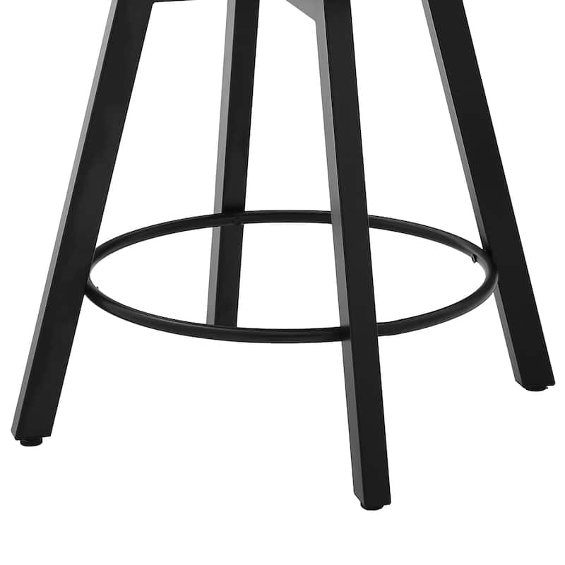 26" Swivel Counter Height Bar Stools Set of 3 Upholstered Counter Stools With Backs - 26" H