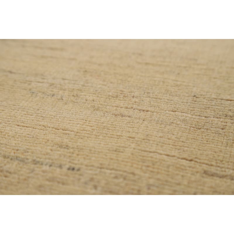 Solid Gabbeh Modern Accent Rug Handmade Nursery Wool Carpet - 3'10"x 5'11"