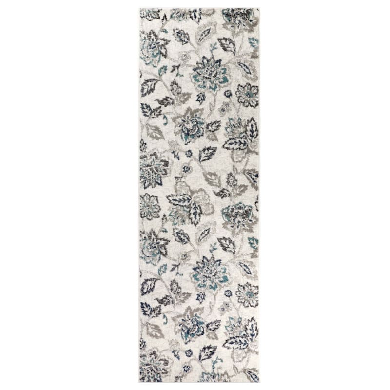 Superior Jacobean Farmhouse Floral Indoor Area Rug